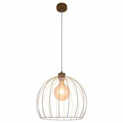 Luminaires Scandinaves-hofstein Suspension Lecueder Bois clair, 1 lumière
