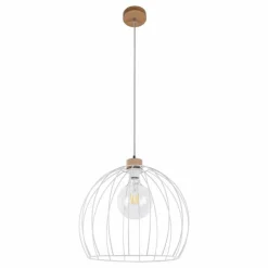 Luminaires Scandinaves-hofstein Suspension Lecueder Bois clair, 1 lumière