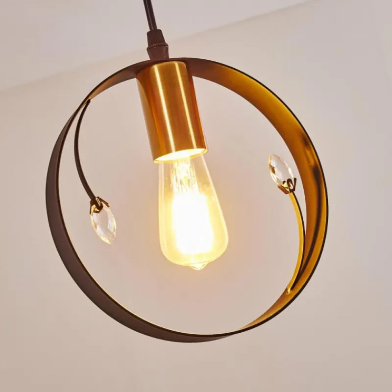 Lampes Dorées-hofstein Suspension Leentje Noir doré, 1 lumière