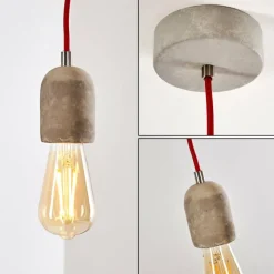 hofstein Suspension Lemone Gris, 1 lumière* Suspensions