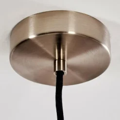 Luminaires Rustiques-hofstein Suspension Lemone Nickel mat, 1 lumière