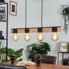 Lampes Vintages & Rétros-hofstein Suspension Lemou Noir, 4 lumières