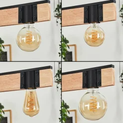 Lampes Vintages & Rétros-hofstein Suspension Lemou Noir, 4 lumières