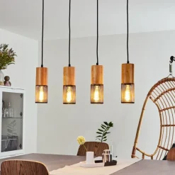 Luminaires Scandinaves-hofstein Suspension Lenalau Noir, 4 lumières