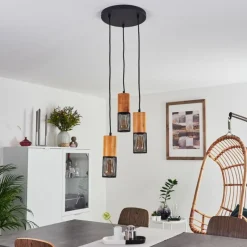 Luminaires Scandinaves-hofstein Suspension Lenalau Noir, 3 lumières