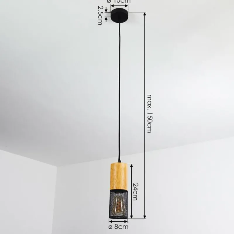 hofstein Suspension Lengalau Noir, 1 lumière