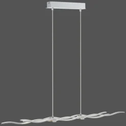 Luminaires Leuchten Direkt Suspension Leuchten Direkt LOLA-WAVE LED Acier inoxydable, 2 lumières, Télécommandes, Changeur de couleurs* Éclairage Led