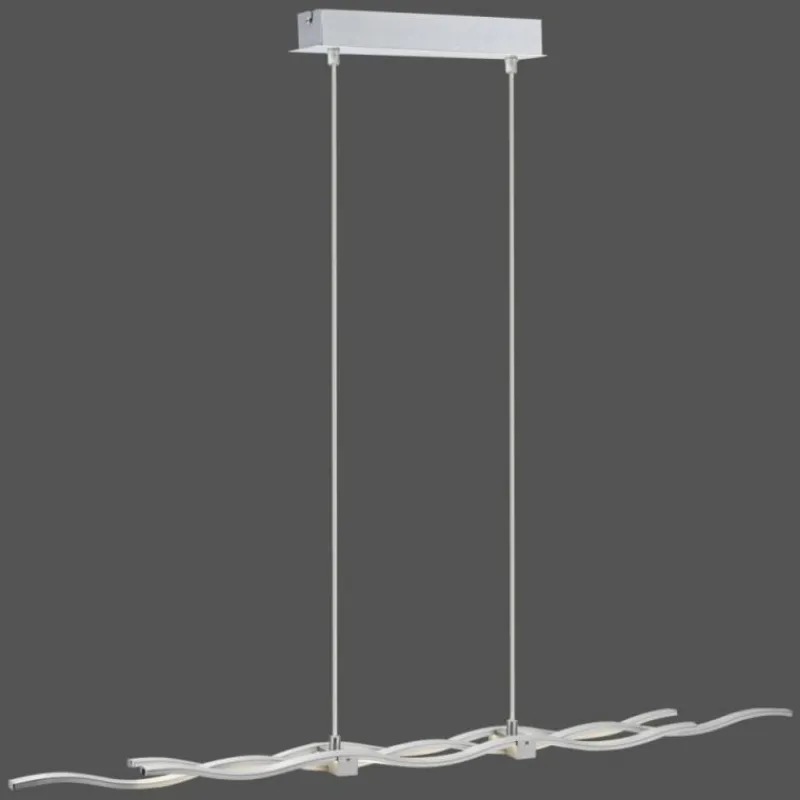 Luminaires Leuchten Direkt Suspension Leuchten Direkt LOLA-WAVE LED Acier inoxydable, 2 lumières, Télécommandes, Changeur de couleurs* Éclairage Led