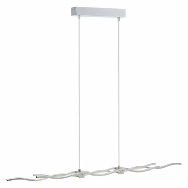 Luminaires Leuchten Direkt Suspension Leuchten Direkt LOLA-WAVE LED Acier inoxydable, 2 lumières, Télécommandes, Changeur de couleurs* Éclairage Led