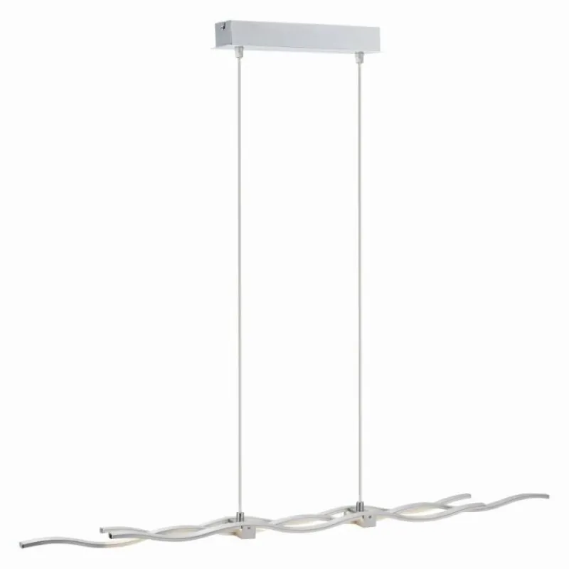 Luminaires Leuchten Direkt Suspension Leuchten Direkt LOLA-WAVE LED Acier inoxydable, 2 lumières, Télécommandes, Changeur de couleurs* Éclairage Led