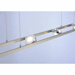 Luminaires Leuchten Direkt Suspension Leuchten Direkt Ls-OPTI LED Acier inoxydable, 8 lumières, Télécommandes, Changeur de couleurs