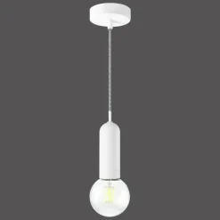 Lampes Industrielles-Luminaires Leuchten Direkt Suspension Leuchten Direkt TURN ME Blanc, 1 lumière