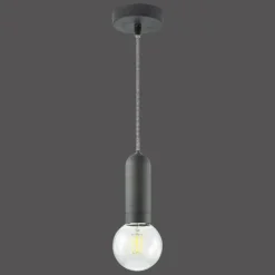 Lampes Industrielles-Luminaires Leuchten Direkt Suspension Leuchten Direkt TURN ME Noir, 1 lumière