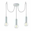 Lampes Industrielles-Luminaires Leuchten Direkt Suspension Leuchten Direkt TURN ME Pierre, 3 lumières