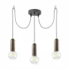 Lampes Industrielles-Luminaires Leuchten Direkt Suspension Leuchten Direkt TURN ME Rouille, 3 lumières