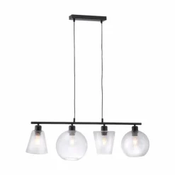 Luminaires Leuchten Direkt Suspension Leuchten Direkt SOPHIE Noir, 4 lumières