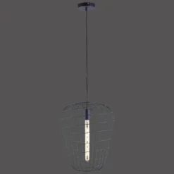 Lampes Industrielles-Luminaires Leuchten Direkt Suspension Leuchten Direkt FABIO Noir, 1 lumière