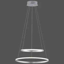 Luminaires Leuchten Direkt Suspension Leuchten Direkt Ls-CIRCLE LED Acier inoxydable, 1 lumière, Télécommandes, Changeur de couleurs