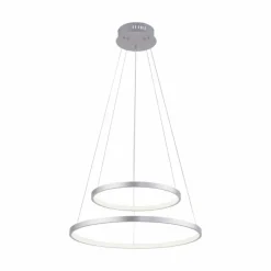 Luminaires Leuchten Direkt Suspension Leuchten Direkt Ls-CIRCLE LED Acier inoxydable, 1 lumière, Télécommandes, Changeur de couleurs