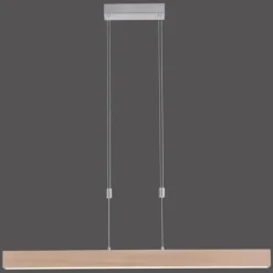 Luminaires Rustiques-Luminaires Leuchten Direkt Suspension Leuchten Direkt AMANDA LED Nickel mat, 1 lumière