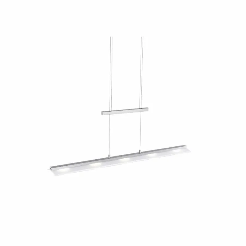 Luminaires Leuchten Direkt Suspension Leuchten-Direkt NELE LED Acier inoxydable, 5 lumières