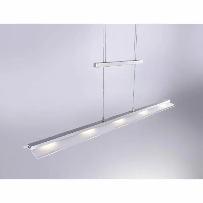 Luminaires Leuchten Direkt Suspension Leuchten-Direkt NELE LED Acier inoxydable, 5 lumières