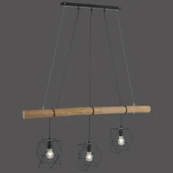 Lampes Vintages & Rétros-Luminaires Leuchten Direkt Suspension Leuchten-Direkt EDGAR Noir, 3 lumières