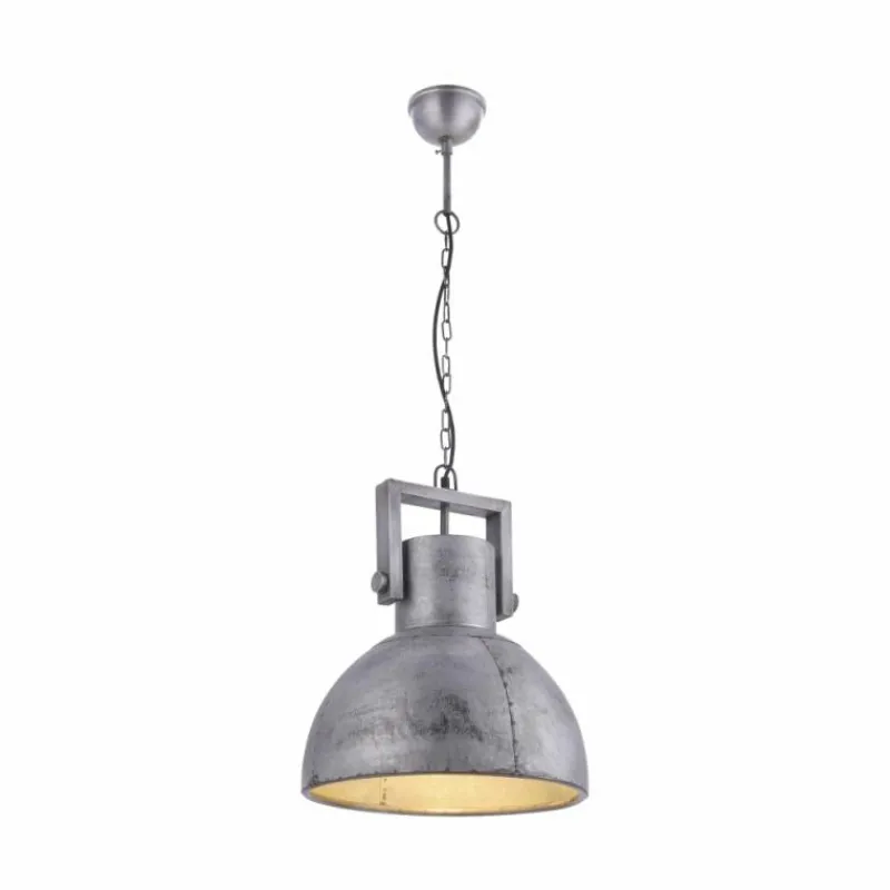 Lampes Industrielles-Luminaires Leuchten Direkt Suspension Leuchten-Direkt SAMIA Gris, 1 lumière