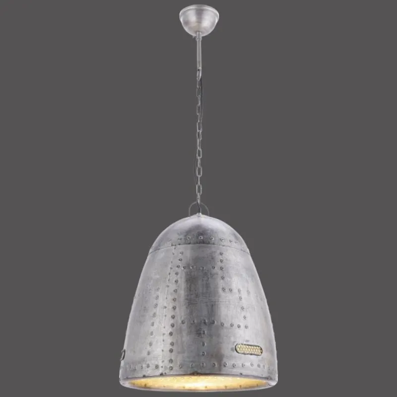 Lampes Industrielles-Luminaires Leuchten Direkt Suspension Leuchten-Direkt SAMIA Gris, 1 lumière