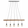 Lampes En Bois-Luminaires Leuchten Direkt Suspension Leuchten-Direkt DAMIAN Noir, 5 lumières