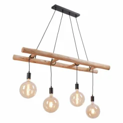 Lampes En Bois-Luminaires Leuchten Direkt Suspension Leuchten-Direkt EDGAR Noir, 4 lumières
