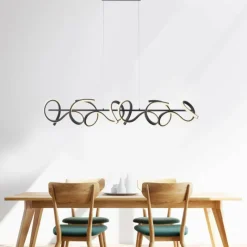 Luminaires Leuchten Direkt Suspension Leuchten-Direkt CURLS LED Noir, 4 lumières* Éclairage Led