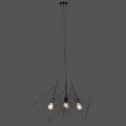 Luminaires Leuchten Direkt Suspension Leuchten-Direkt SKELETTON Noir, 3 lumières* Suspensions