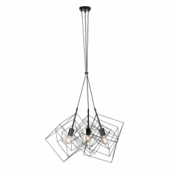 Luminaires Leuchten Direkt Suspension Leuchten-Direkt SKELETTON Noir, 3 lumières* Suspensions