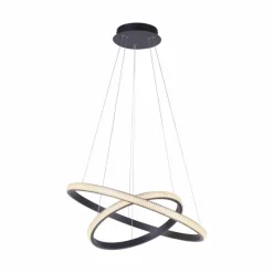 Lampes En Bois-Luminaires Leuchten Direkt Suspension Leuchten-Direkt MUSA LED Noir, 2 lumières