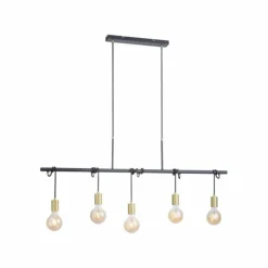 Luminaires Leuchten Direkt Suspension Leuchten-Direkt TAMARA Noir, 5 lumières* Suspensions