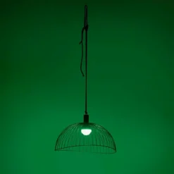 Luminaires Leuchten Direkt Suspension Leuchten-Direkt DAVID LED Noir, 1 lumière, Télécommandes, Changeur de couleurs