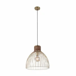 Lampes En Bois-Luminaires Leuchten Direkt Suspension Leuchten-Direkt ALAMI Bois foncé, 1 lumière