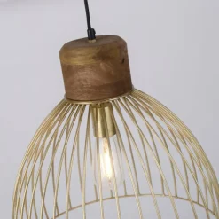 Lampes En Bois-Luminaires Leuchten Direkt Suspension Leuchten-Direkt ALAMI Bois foncé, 1 lumière