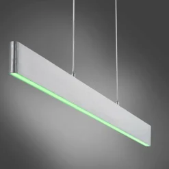 Luminaires Leuchten Direkt Suspension Leuchten-Direkt LOLAsmart-NILA LED Aluminium, 2 lumières, Télécommandes, Changeur de couleurs