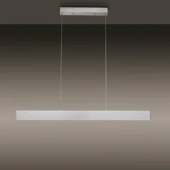 Luminaires Leuchten Direkt Suspension Leuchten-Direkt LOLAsmart-NILA LED Aluminium, 2 lumières, Télécommandes, Changeur de couleurs