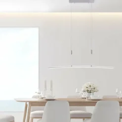 Luminaires Leuchten Direkt Suspension Leuchten-Direkt MARINA LED Acier brossé, 1 lumière* Éclairage Led