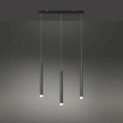 Luminaires Leuchten Direkt Suspension Leuchten-Direkt BRUNO LED Noir, 3 lumières* Éclairage Led