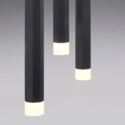 Luminaires Leuchten Direkt Suspension Leuchten-Direkt BRUNO LED Noir, 5 lumières* Éclairage Led