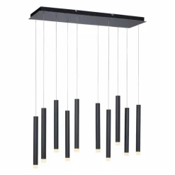 Luminaires Leuchten Direkt Suspension Leuchten-Direkt BRUNO LED Noir, 10 lumières* Éclairage Led