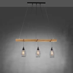 Luminaires Rustiques-Luminaires Leuchten Direkt Suspension Leuchten-Direkt SPRING Écru, Noir, 3 lumières