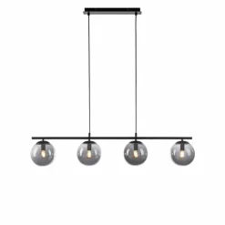 Suspension Verre Fumé-Luminaires Leuchten Direkt Suspension Leuchten-Direkt BIG WIDOW Noir, 4 lumières