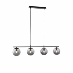 Suspension Verre Fumé-Luminaires Leuchten Direkt Suspension Leuchten-Direkt BIG WIDOW Noir, 4 lumières