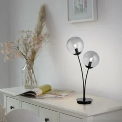 Suspension Verre Fumé-Luminaires Leuchten Direkt Suspension Leuchten-Direkt BIG WIDOW Noir, 2 lumières