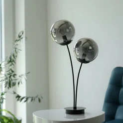 Suspension Verre Fumé-Luminaires Leuchten Direkt Suspension Leuchten-Direkt BIG WIDOW Noir, 2 lumières